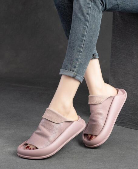 Chinelo Feminino de Couro Italiano - Frete Grátis Rinove