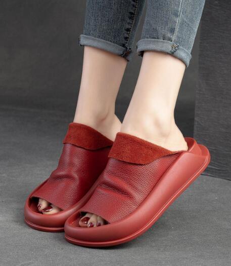 Chinelo Feminino de Couro Italiano - Frete Grátis Rinove